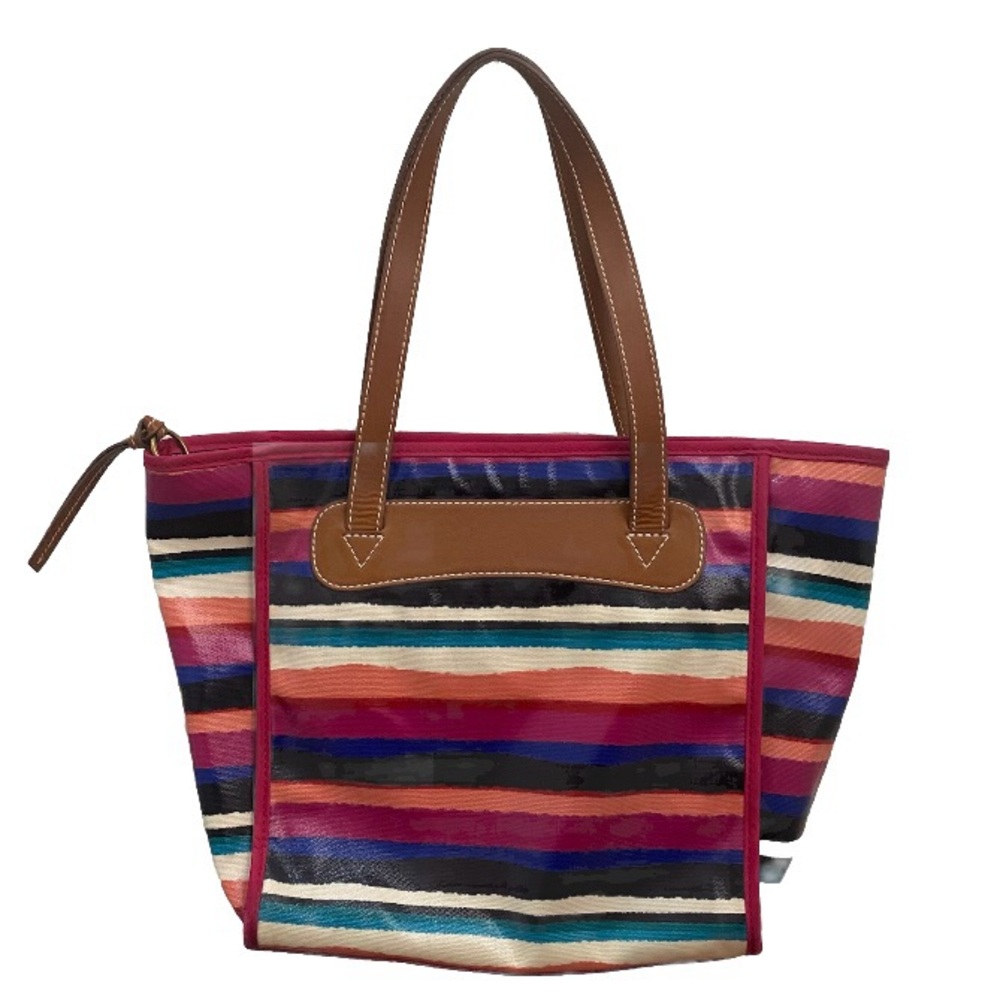 Fossil Keyper Multicolored Stripes Coated Canvas … - image 3